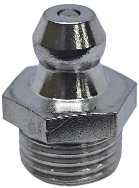 Пресс-масленка прямая нерж. H1 R1/8"BSPT, комплект 100 шт.,нержавеющая сталь AISI304, Европейский стандарт DIN71412, MasloSmenka 010704-100