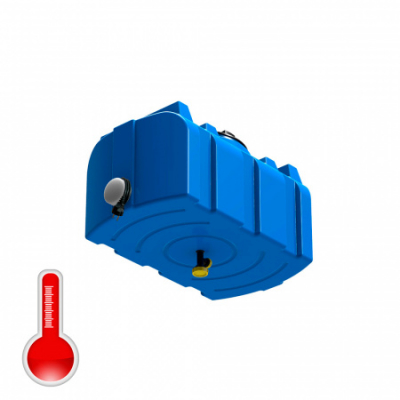Бак для душа серии «R» 100 литров с подогревом (синий)