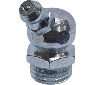 Пресс-масленка угловая оц. H2 R1/4"BSPT, комплект 10 шт., оцинкованная сталь, Европейский стандарт DIN71412, MasloSmenka 010210-10