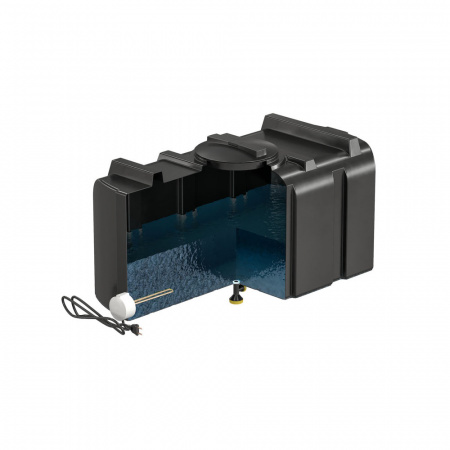 Бак для душа серии «R» 200 литров с подогревом (черный)