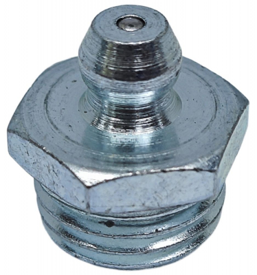 Пресс-масленка MasloSmenka прямая, H1 R 1/4" NPT, оцинкованная сталь, 010121