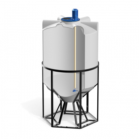 Емкость K 1000 литров с пропеллерной мешалкой