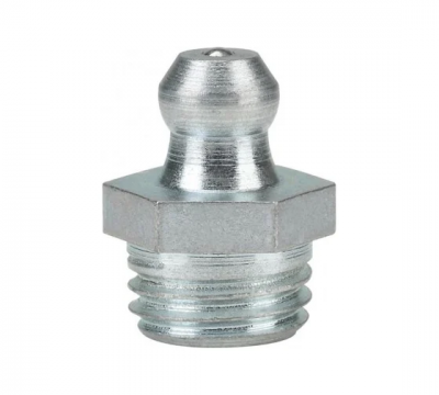 Пресс-масленка прямая оц. H1 M10x1.25, комплект 100 шт., оцинкованная сталь, Европейский стандарт DIN71412, MasloSmenka 010106-100