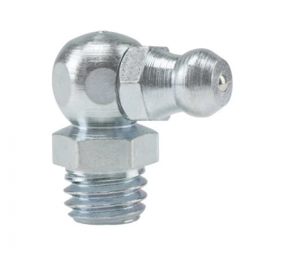 Пресс-масленка угловая оц. H3 M8x1.25, комплект 100 шт., оцинкованная сталь, Европейский стандарт DIN71412, MasloSmenka 010303-100