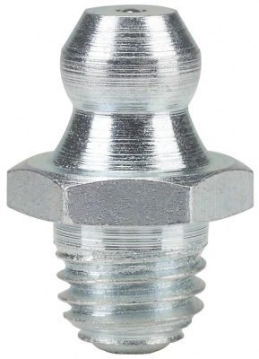 Пресс-масленка прямая H1 M7x1, оцинкованная сталь, 010113