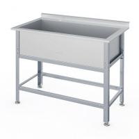 Ванна моечная со столом серия "Бюджет" ВСМ-Б-1.1110.530-1-02 (ВМ-1/530/1210 С БОРТОМ)