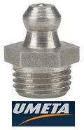 Пресс-масленка из нержавейки прямая Н1 M10х1 нерж. сталь UMETA