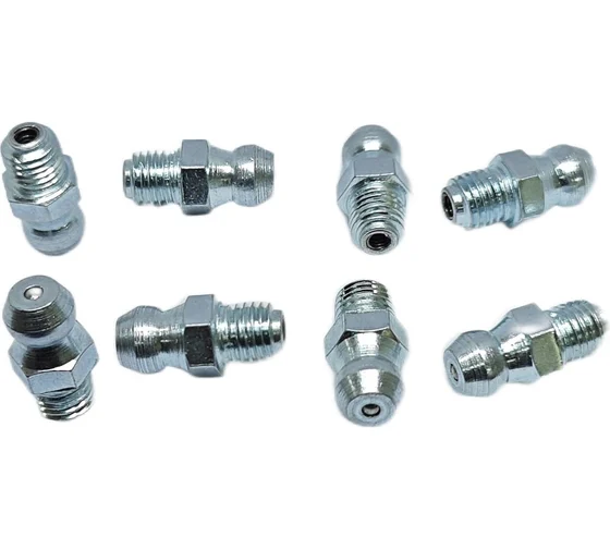 Пресс-масленка прямая оц. H1 M5x0,8, комплект 10 шт., оцинкованная сталь, Европейский стандарт DIN71412, MasloSmenka 010116-10