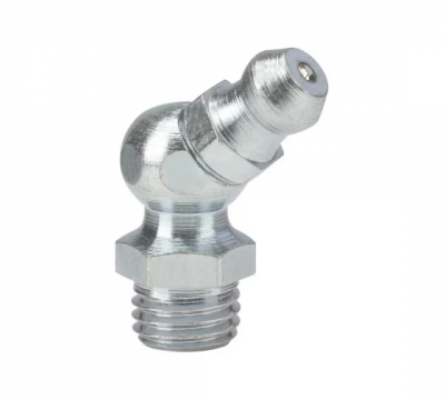 Пресс-масленка угловая оц. H2 M8x1, комплект 100 шт., оцинкованная сталь, Европейский стандарт DIN71412, MasloSmenka 010202-100