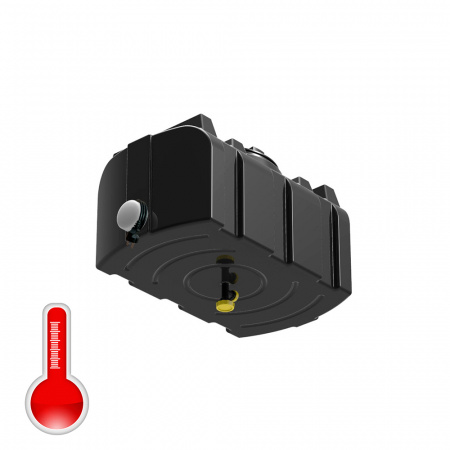 Бак для душа серии «R» 100 литров с подогревом (черный)