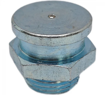 Пресс-масленка плоская оц. М22 22 мм. G3/8''BSPP, комплект 10 шт., оцинкованная сталь, Европейский стандарт DIN71412, MasloSmenka 010603-10