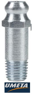 Пресс-масленка прямая H1 M6x1 L=24 удлиненная Umeta