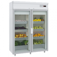 Шкаф холодильный со стеклянной дверью DM114-S без канапе