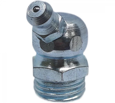 Пресс-масленка угловая оц. H2 M14x1,5, комплект 10 шт., оцинкованная сталь, Европейский стандарт DIN71412, MasloSmenka 010209-10