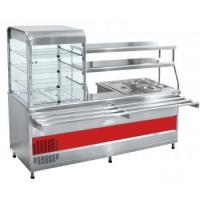 Прилавок-витрина холодильный мармитный универсальный ПВХМ-70КМУ