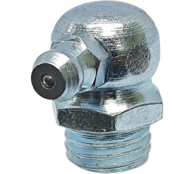 Пресс-масленка MasloSmenka угловая, H3 M12x1, комплект 10 шт, оцинкованная сталь, Европейский стандарт DIN71412 010311-10