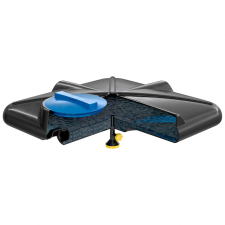 Бак душевой «РОСА» 130 литров с лейкой