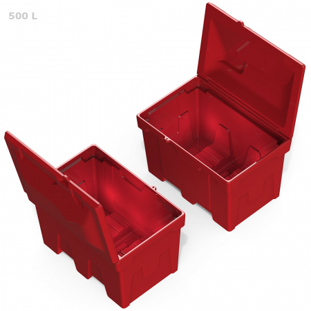 Ящик для песка, соли, реагентов и химикатов 500 литров (зеленый)