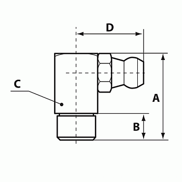 Коническая пресс-масленка угловая 90° Ø 10 мм., заколачиваемая  VK, Pressol (15205)