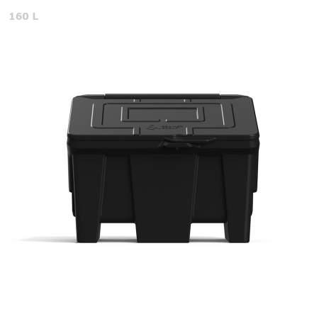 Ящик для ветоши 160 литров (черный)