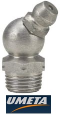 Пресс-масленка из нержавейки угловая Н2 1/8" нерж. сталь Umeta