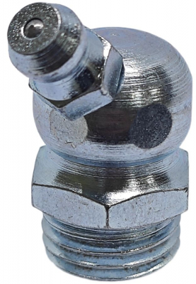 Пресс-масленка угловая H2 R1/4" BSPT, оцинкованная сталь, 010210