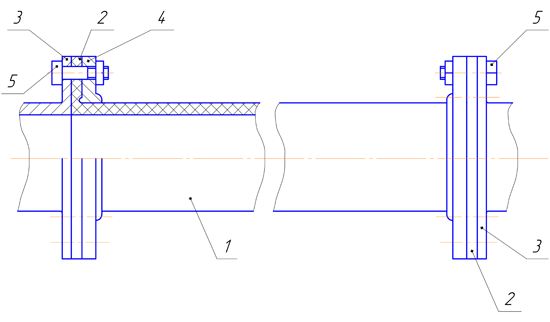 Патрубок компенсационный резинокордный Ду-80