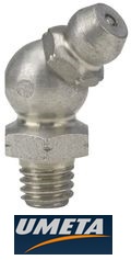Пресс-масленка из нержавейки угловая Н2 M6х1 нерж. сталь Umeta