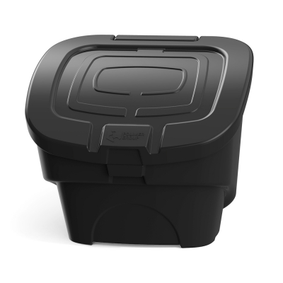 Ящик для песка, соли, реагентов и химикатов 90 литров PREMIUM (черный)