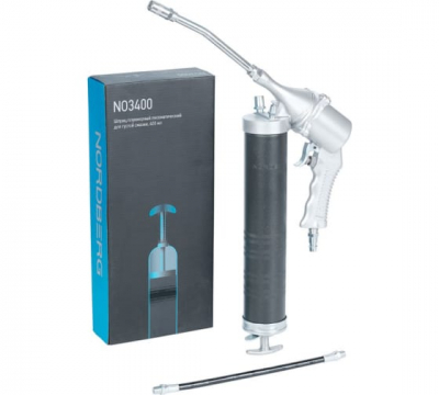 Шприц плунжерный пневматический для густой смазки, 400 мл NO3400