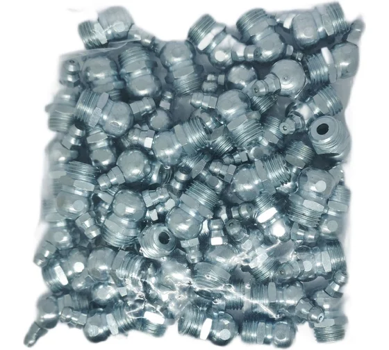 Пресс-масленка угловая оц. H3 R1/4"BSPT, комплект 10 шт., оцинкованная сталь, Европейский стандарт DIN71412, MasloSmenka 010310-10
