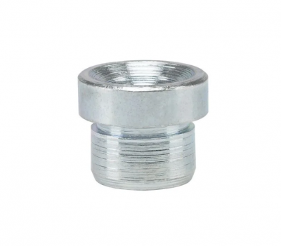 Воронкообразная заколачиваемая пресс-масленка D1A, 10/12 круглая, прямая (180), оцинкованная сталь, MasloSmenka 011503