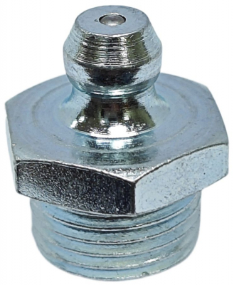 Пресс-масленка прямая оц. H1 M12x1, комплект 10 шт., оцинкованная сталь, Европейский стандарт DIN71412, MasloSmenka 010109-10