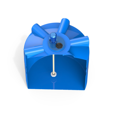 Емкость V 2000 литров с турбинной мешалкой