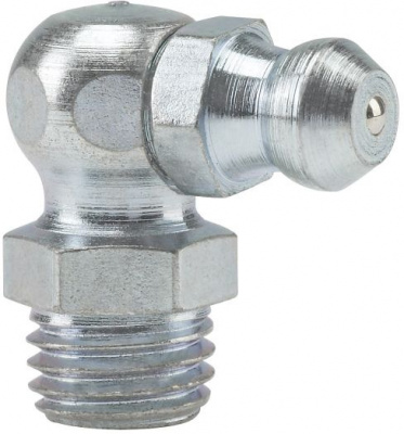 Пресс-масленка угловая H3 M8x1, оцинкованная сталь, 010302