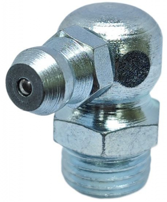 Пресс-масленка угловая оц. H3 M10x1 комплект 100 шт., оцинкованная сталь, Европейский стандарт DIN71412, MasloSmenka 010304-100