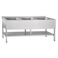 Ванна моечная трехсекционная ВМП-7-3-5РН (с полкой)