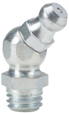 Пресс-масленка угловая H2 M8x1.25, оцинкованная сталь, 010203