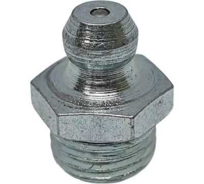 Пресс-масленка прямая оц. H1 R1/8NPT, комплект 10 шт., оцинкованная сталь, Европейский стандарт DIN71412, MasloSmenka 010119-10