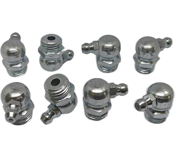 Пресс-масленка угловая оц. H3 R1/4"BSPT, комплект 10 шт., оцинкованная сталь, Европейский стандарт DIN71412, MasloSmenka 010310-10