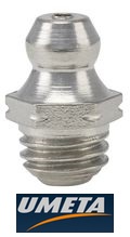 Пресс-масленка из нержавейки прямая Н1 M8х1.25 нерж. сталь Umeta