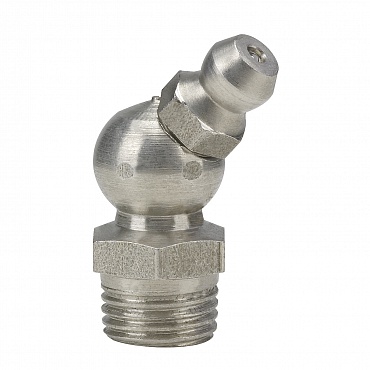 Коническая пресс-масленка угловая, нерж. 45° М10 х 1 SK, Pressol (15943)