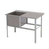 Ванна моечная Алента со столом и бортом ВМС-1/700