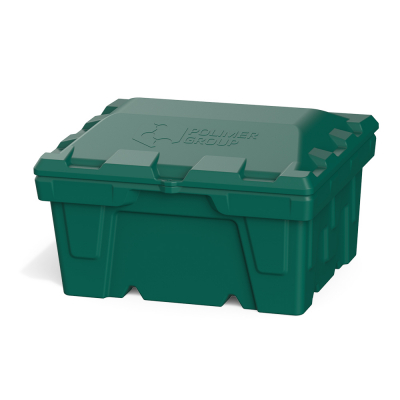 Ящик для песка, соли, реагентов и химикатов 250 литров (зеленый)