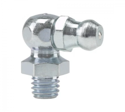 Пресс-масленка угловая оц. H3 M6x1 комплект 100 шт., оцинкованная сталь, Европейский стандарт DIN71412, MasloSmenka 010301-100