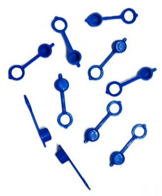 Колпачок для пресс-масленок MasloSmenka H 32мм, компл. 100 шт., синий 011011-100