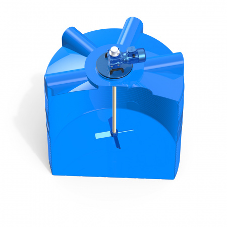 Емкость V 2000 литров с лопастной мешалкой