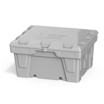 Ящик для песка, соли, реагентов и химикатов 250 литров (серый)