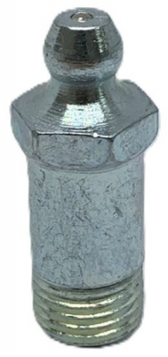 Пресс-масленка MasloSmenka прямая, H1 M10x1 L-30мм, оцинкованная сталь, 010128