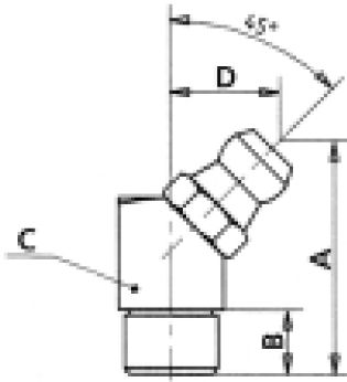 Коническая пресс-масленка угловая 45° заколачиваемая Ø 6 мм VK, Pressol (15103)